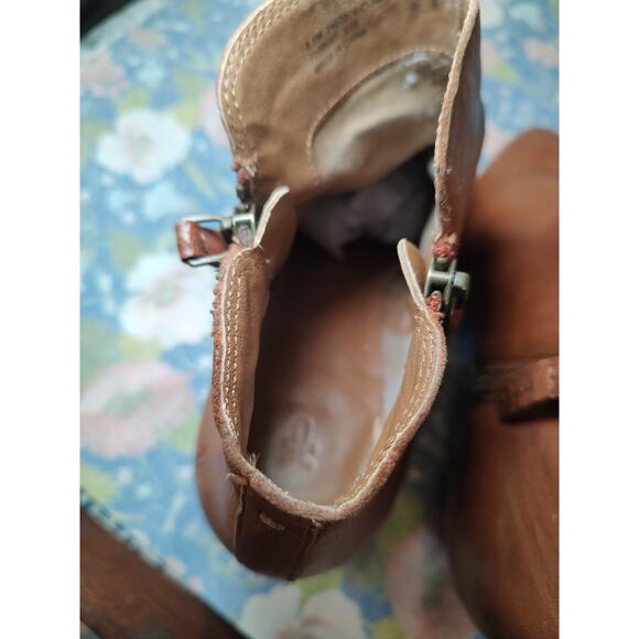 Frye Women's Ankle Boots Size 8.5M Cognac "Judith" Soft Leather Double Zip EUC - Picture 13 of 15